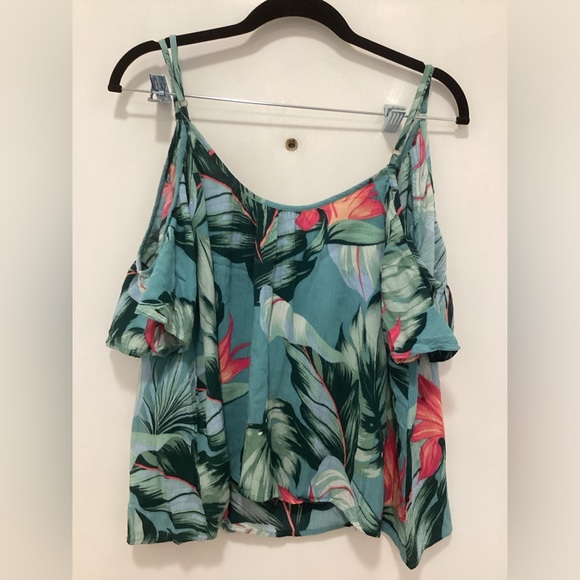 Show Me Your Mumu Kauai Lola Cold Shoulder Top S - Picture 4 of 6